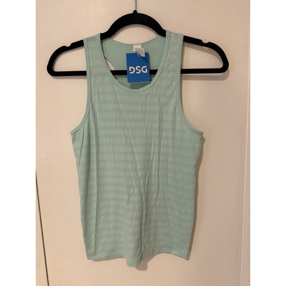 DSG Girls Movement Seamless Mesh Tank Top Aqua Waterscape Size Large Youth NWT